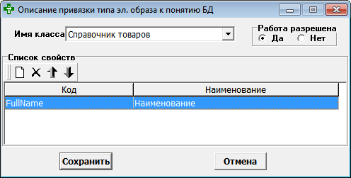 Описание привязки типа эл.образа