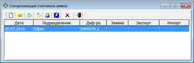 Синхронизация счётчиков заявок