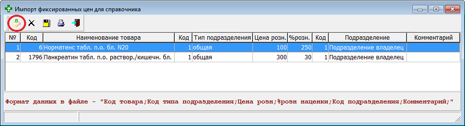 Справочник цен спецтовара
